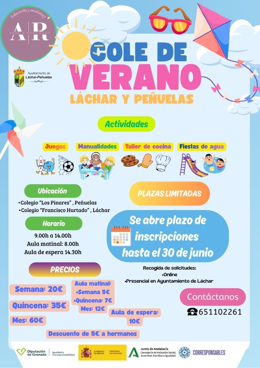 Ya llega la Escuela de Verano 2026 a Láchar y Peñuelas