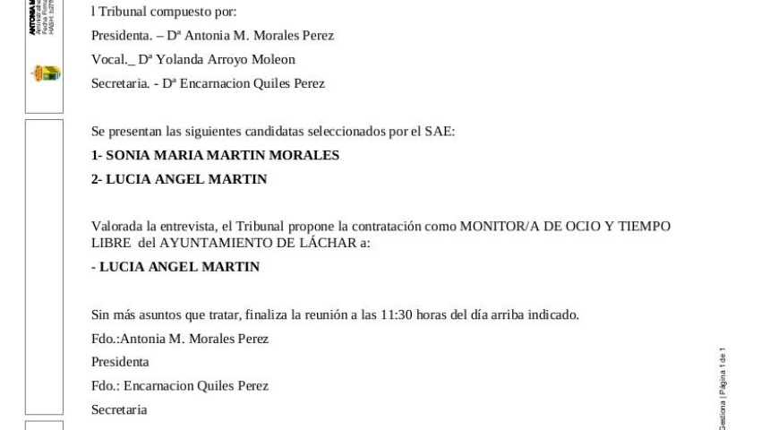 Oferta de Empleo: Monitor de Ocio y Tiempo Libre. C.N.O. 37241034. De 18 a 35 Años. 6 Meses.
