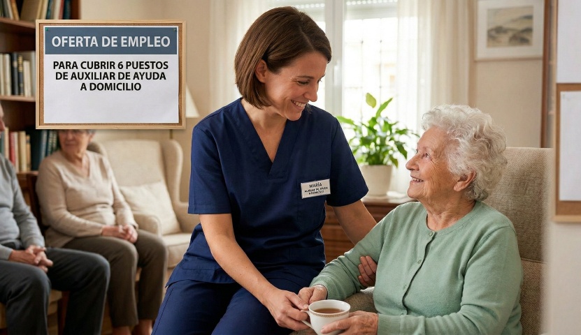 Oferta de Empleo para cubrir 6 puestos de Auxiliar de Ayuda a Domicilio